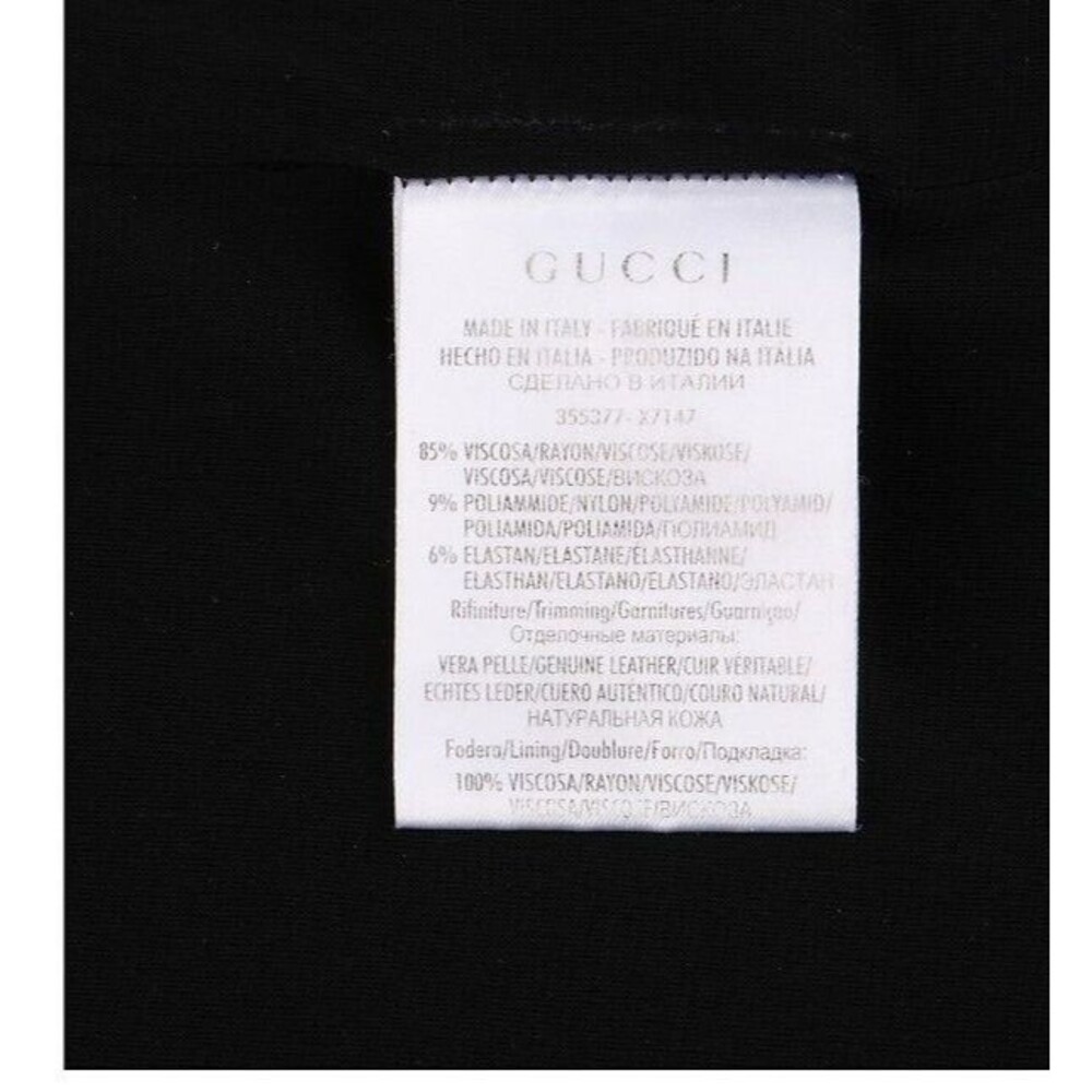 Gucci Mock Neck Shift Dress Size: XS Black - Picture 7 of 8